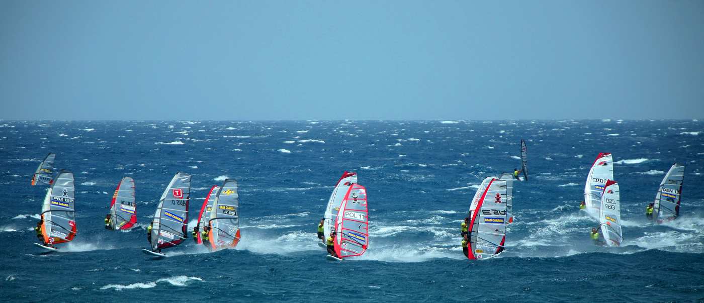 Windsurf-Weltcup-Rennen in Pozo Izquierdo